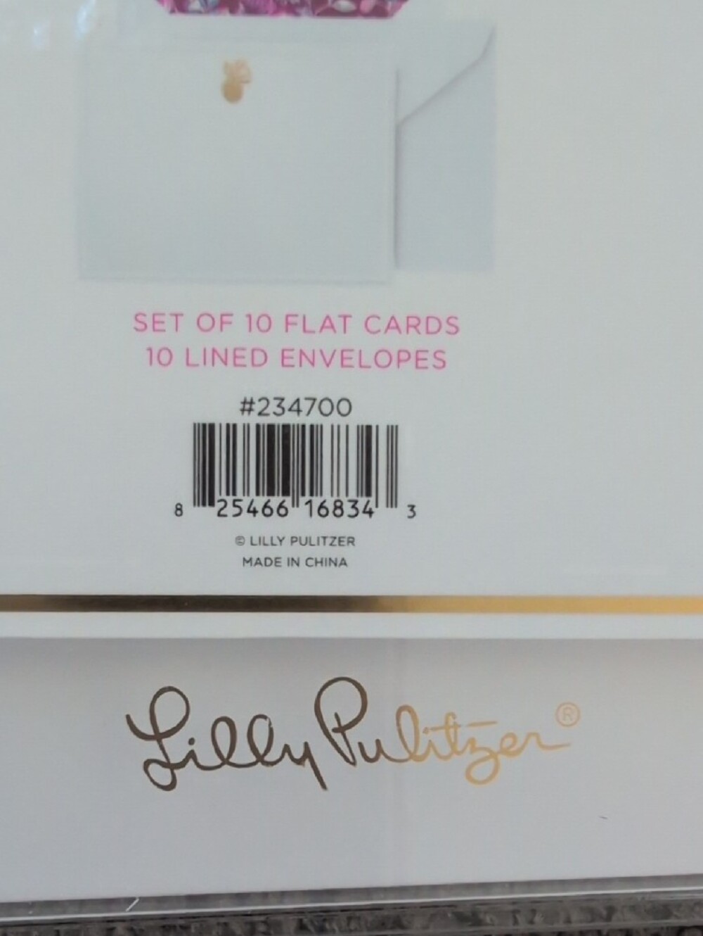 NWT Lilly Pulitzer Card Set with Matching Pen and Keychain - Picture 3 of 5